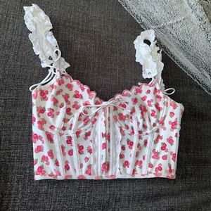 For Love And Lemons Baby Blooms Bustier Top